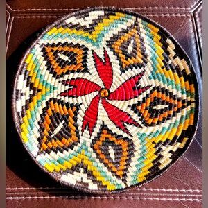 Colorful Native Sunburst Basket | Hand Woven